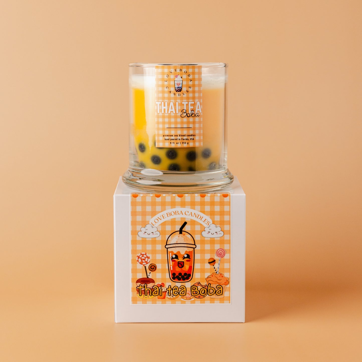 Thai Tea Boba Candle