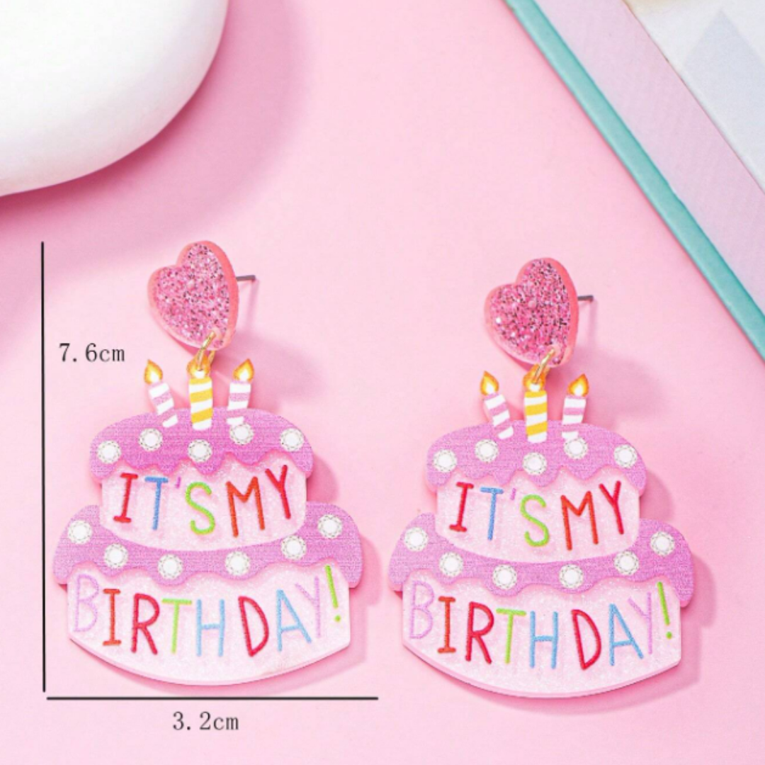 Birthday Cake Earrings