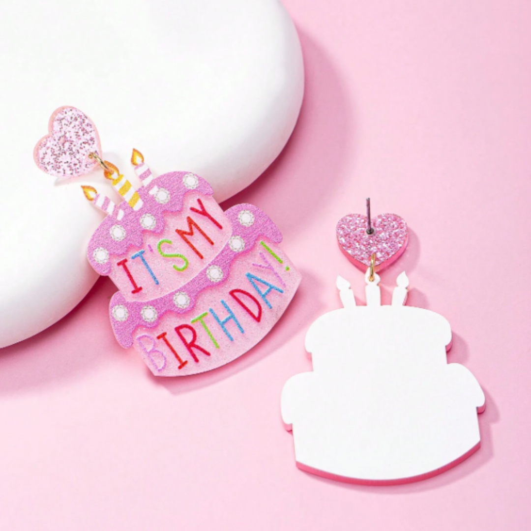 Birthday Cake Earrings