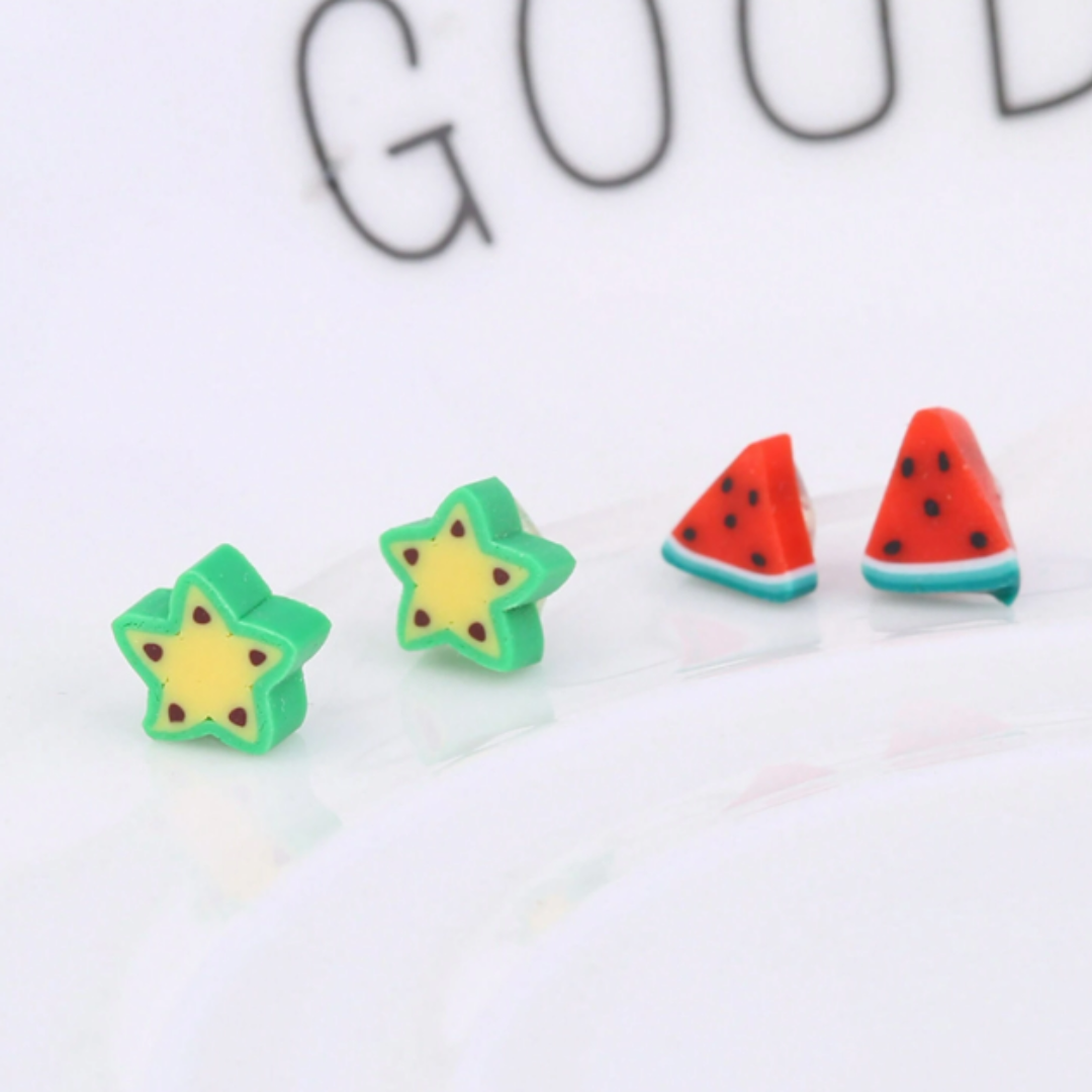 36 pcs Set Fruits Earrings