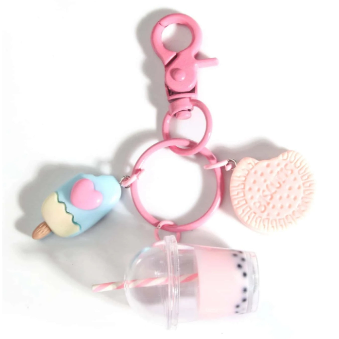 Strawberry Boba Keychain - Love Boba Candles – Love Boba